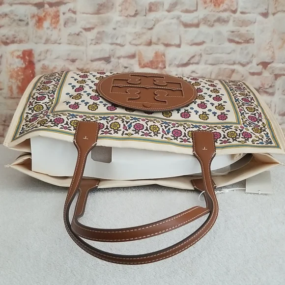 New Tory Burch Ella Printed Tote - Picture 6 of 13